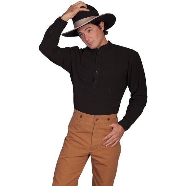 Shop Scully Old West Shirt Mens L S Victorian Inset Bib Button