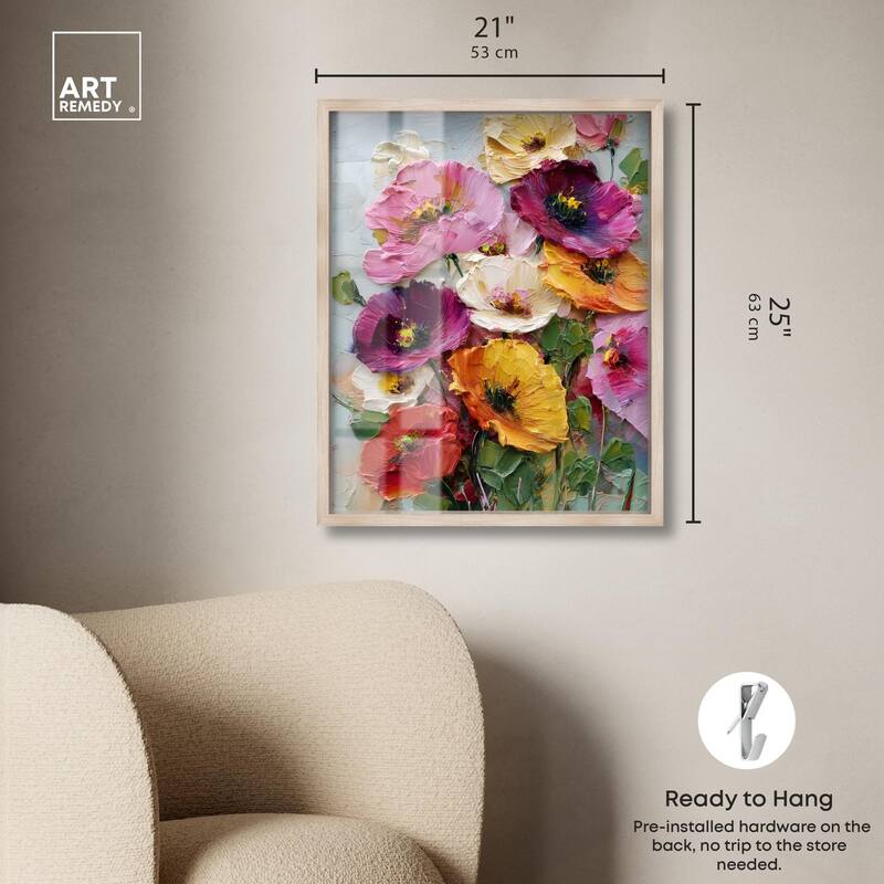 Floral Texture II Shadowbox by Art Remedy