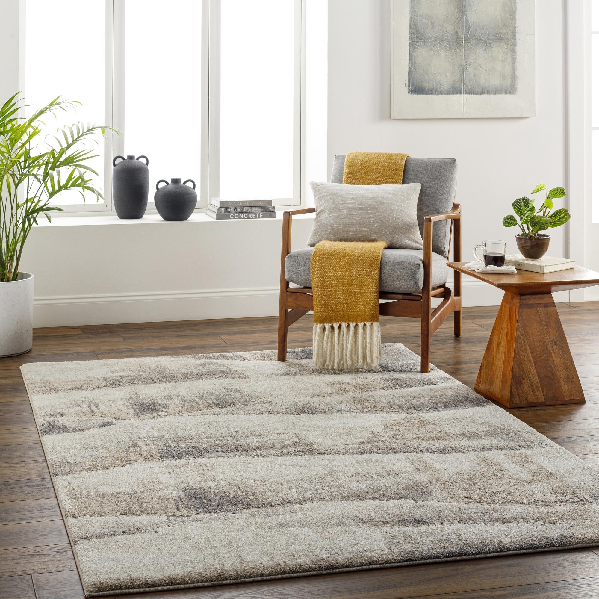 Livabliss Industrial Tuscany Abstract Area Rug.