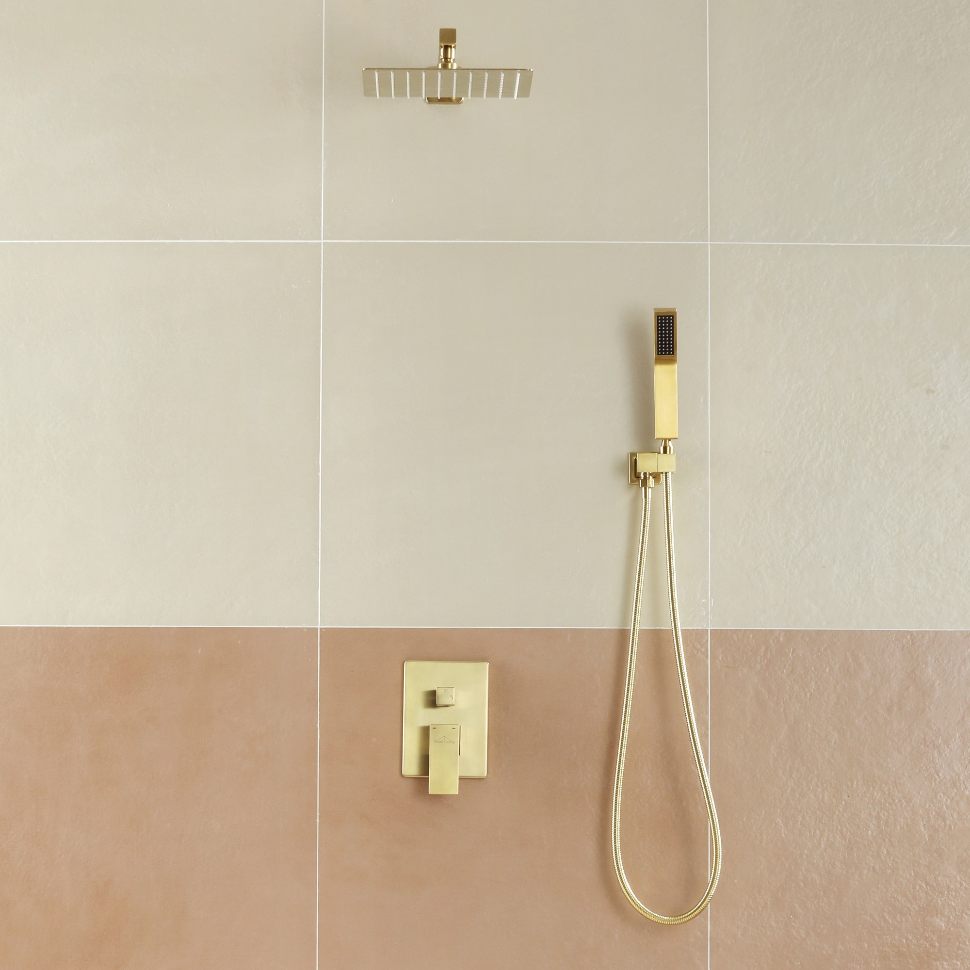 2-Function 10/12-In Wall Mounted Shower System with Handheld Shower