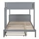 preview thumbnail 26 of 45, Full-Over-Full Bunk Bed with Twin size Trundle, Storage and Desk