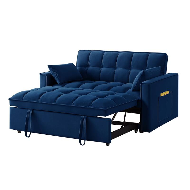 Multi-Function Tufted Pull-out Sofa Bed