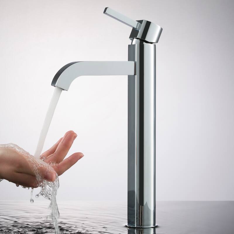 Kraus Bathroom Combo - 15" Ceramic Vessel Bathroom Sink With Vessel
