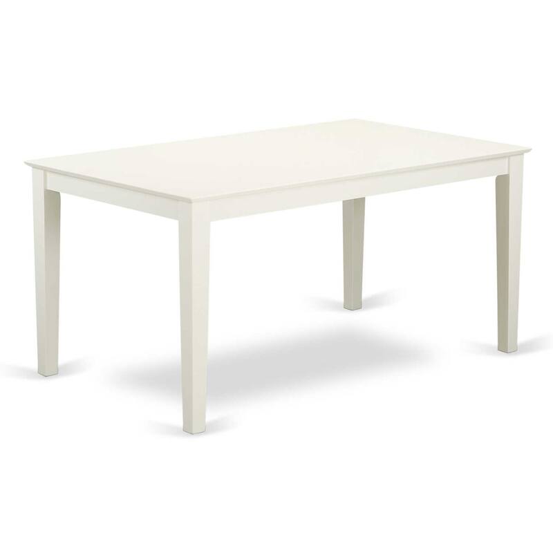 6-Piece Dining Set - Rectangle Table, 4 Parsons Chairs & Bench - Linen White & Baby Blue - 60