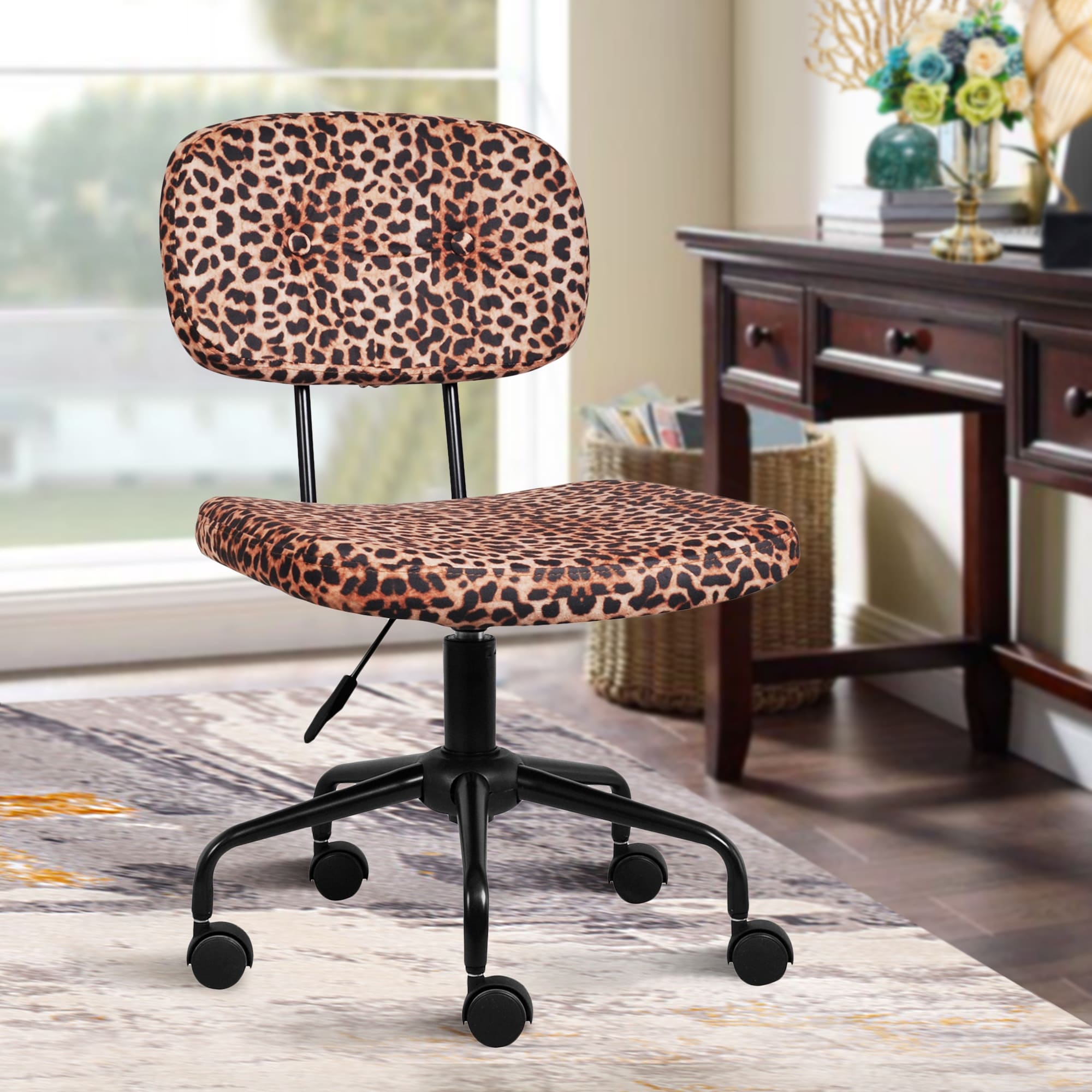 Animal Print Swivel Leopard Swivel Chair Leopard Faux Fur Groovy