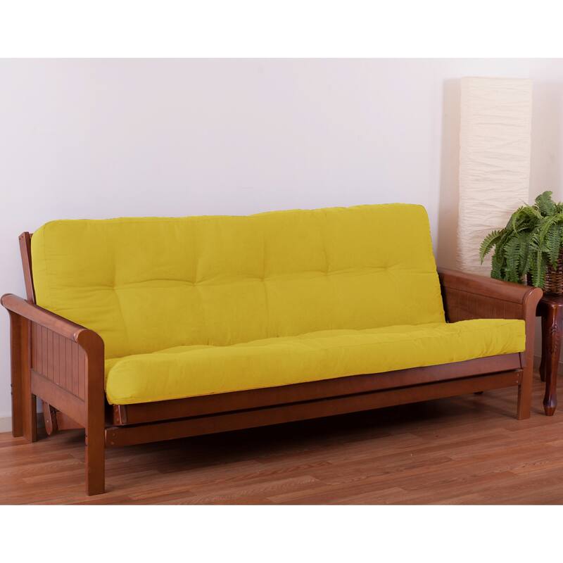 6-inch Thick Twill Futon Mattress (Twin, Full, or Queen) - Sunset - Full