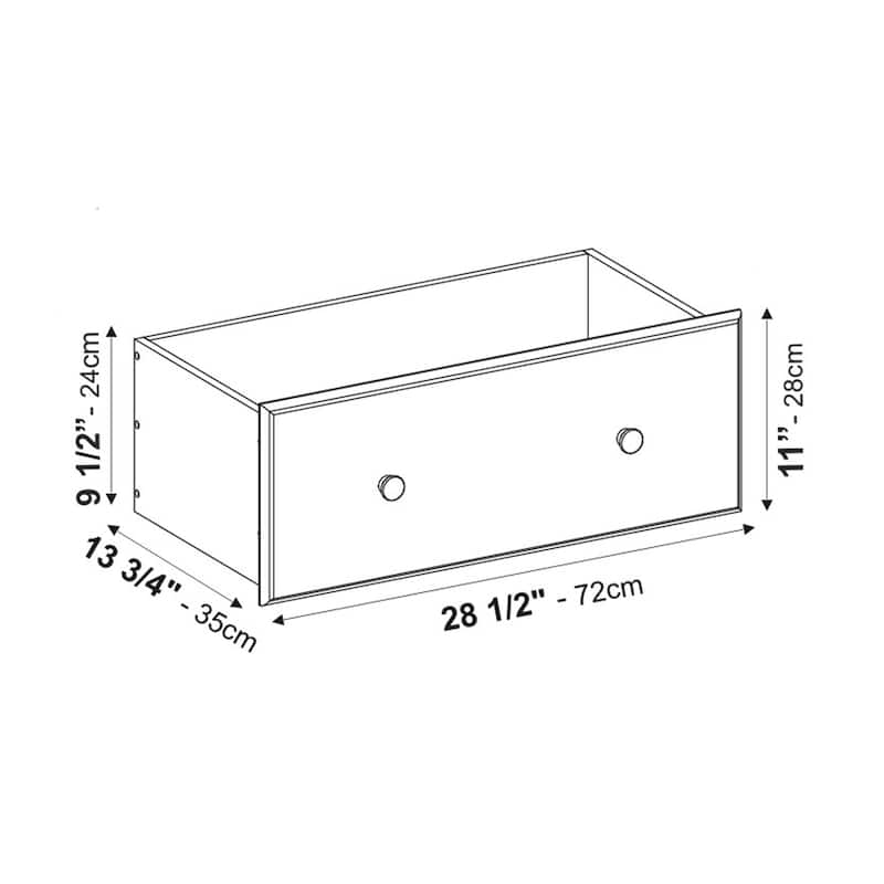 Palace Imports 100% Solid Wood 5-Jumbo Drawer Chest with Lock