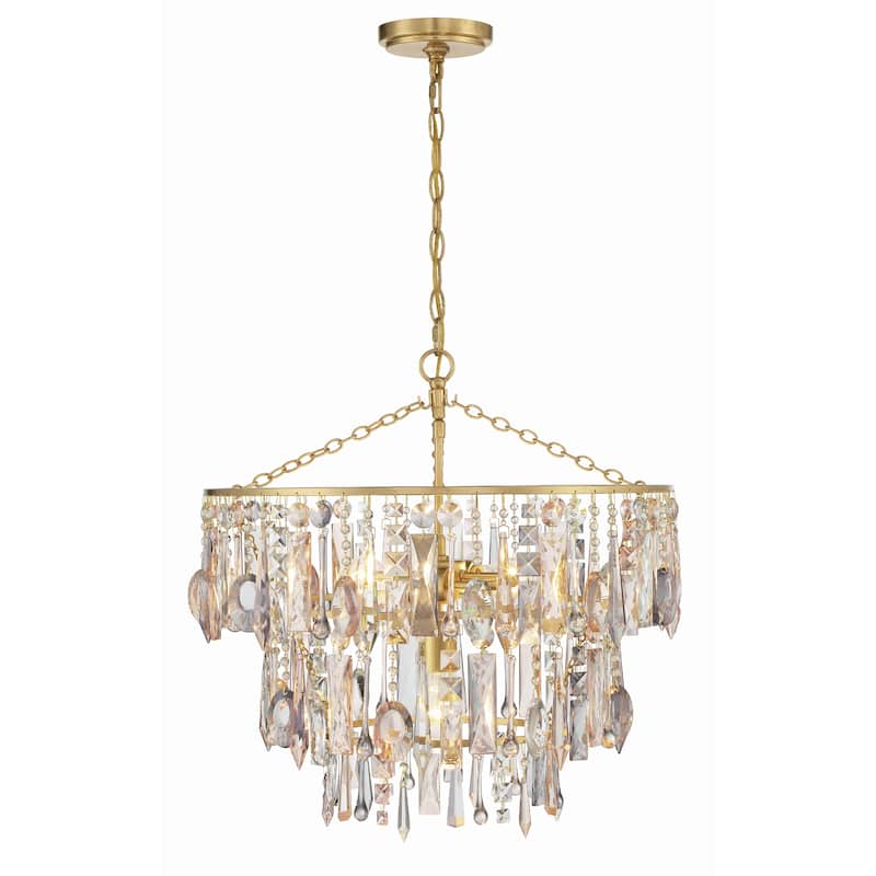 Elsa 3 Light Antique Gold Pendant - 20"W x 20"H x 20"D