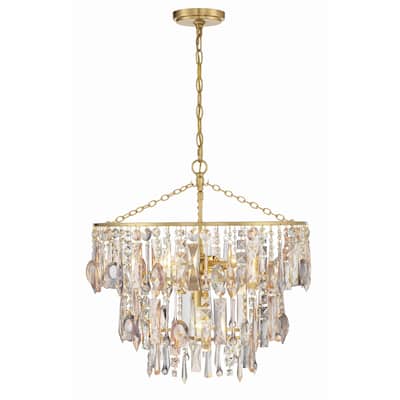 Elsa 3 Light Antique Gold Pendant - 20"W x 20"H x 20"D