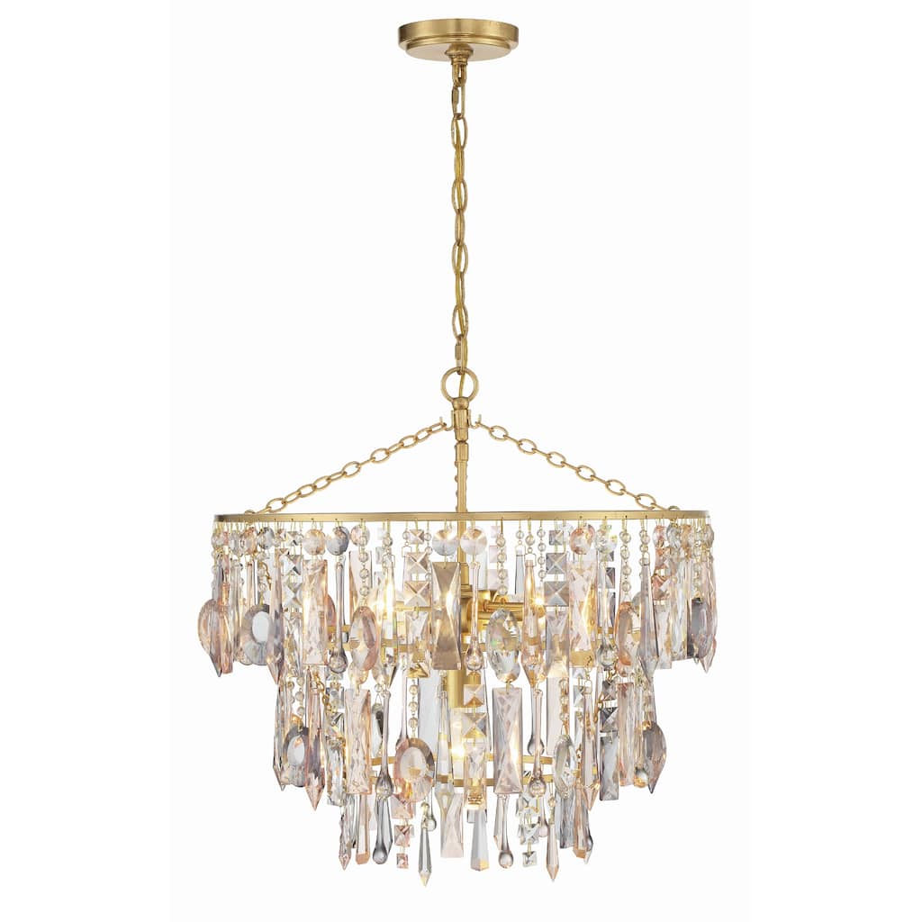Elsa 3 Light Antique Gold Pendant - 20"W x 20"H x 20"D