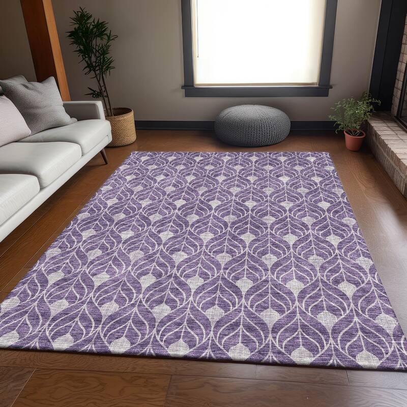 Premium Washable Super Soft Geo Teardrop Mayfield Rug