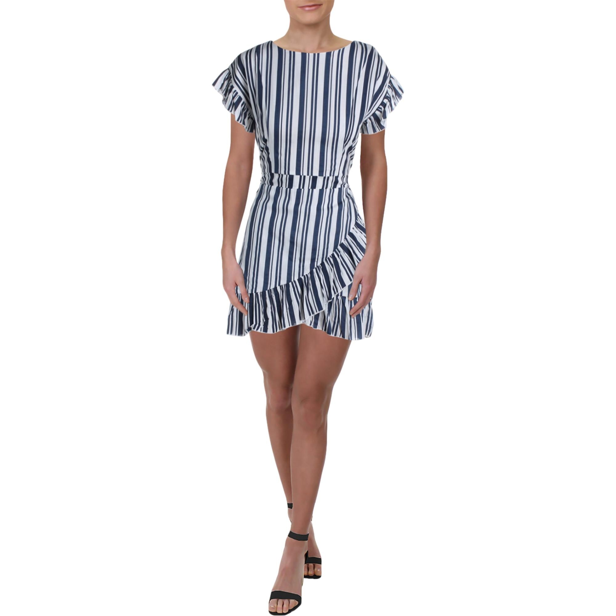 aqua ruffle dress