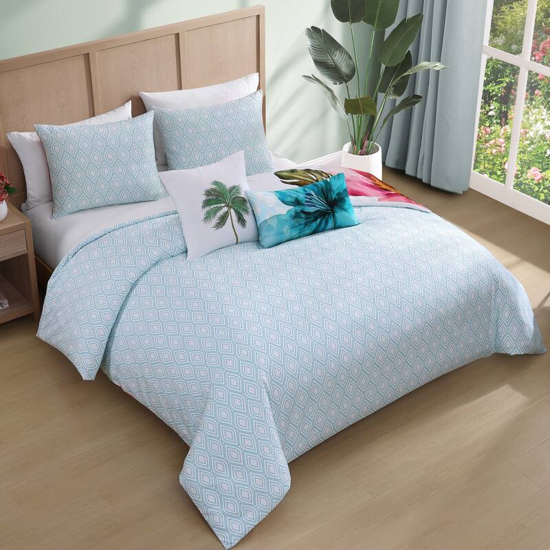 Bebejan Eden's Embrace 100% Cotton Sateen 5 Piece Reversible Comforter Set