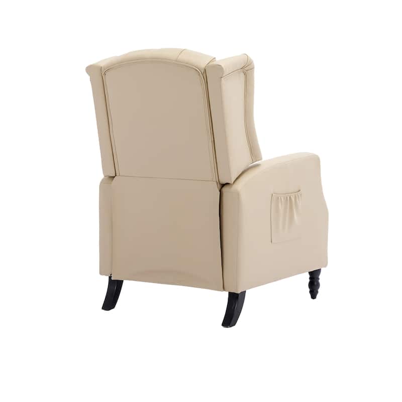 PU Leather Upholstered Recliner Chair