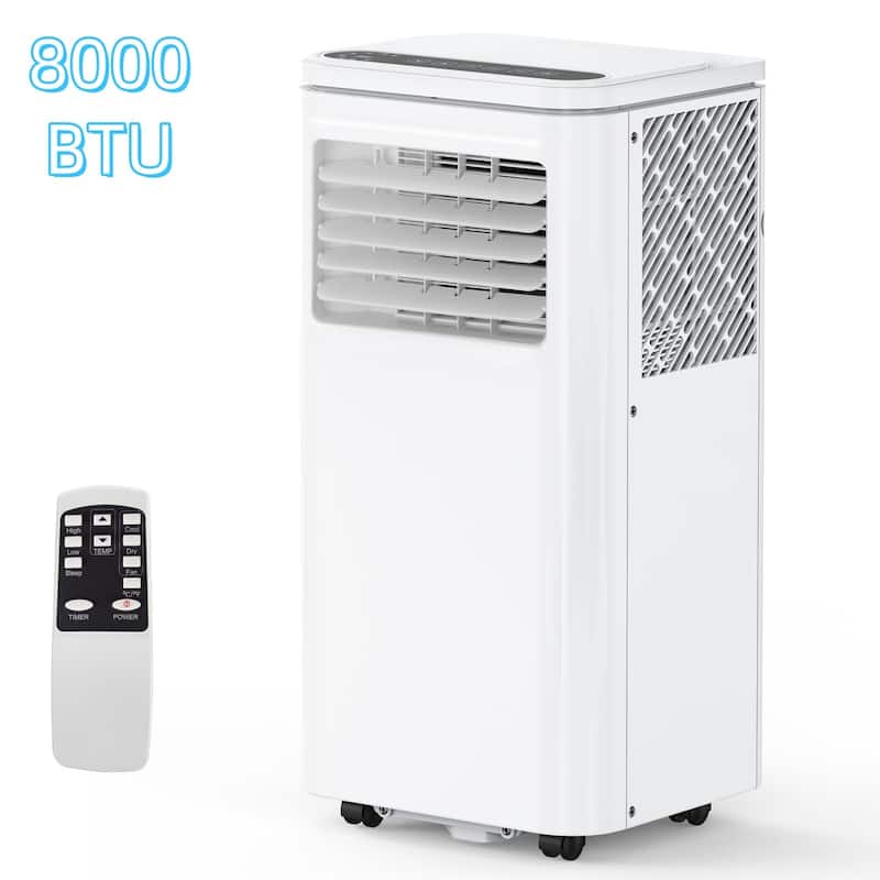14000 BTU Portable Air Conditioner, 3-in-1 AC Unit with Window Kit - White