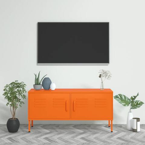 TV Cabinet Orange 41.3"x13.8"x11.8" Steel