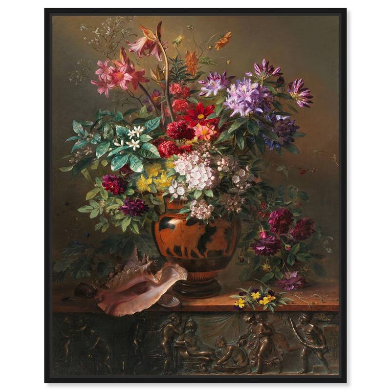 Allegory of Spring 1817 Canvas by Art Remedy - Black - 16" x 20"