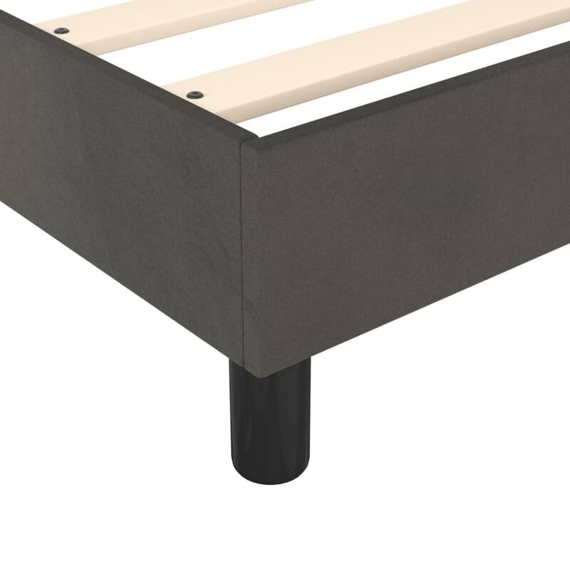 vidaXL Bed Frame Box Spring Platform Bed with Mattress for Bedroom Velvet
