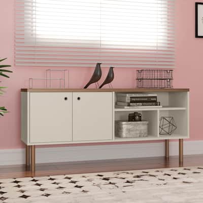 Sunnydaze Mid-Century Modern TV Stand Media Console for 55" TV