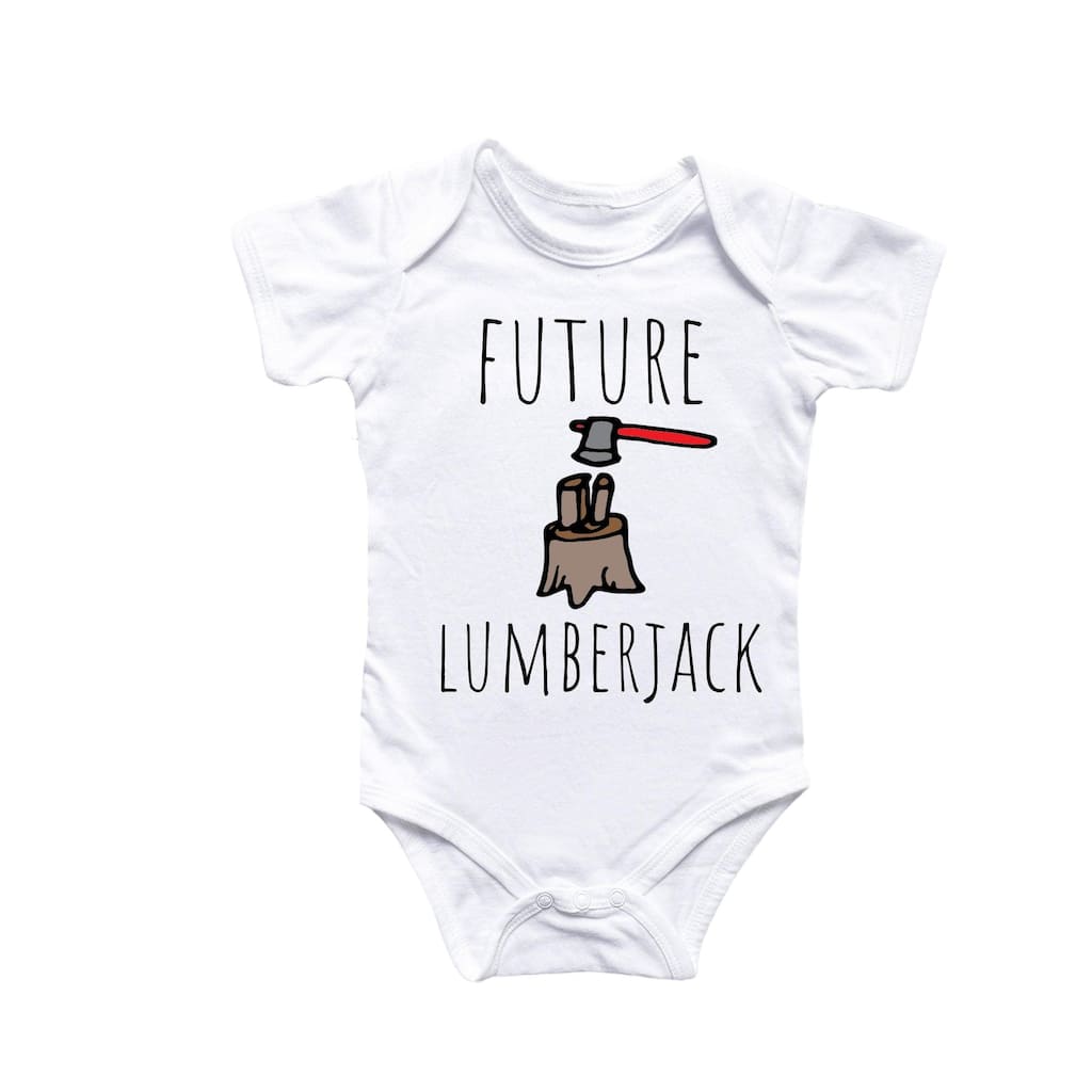 Lumberjack - Baby Boy Girl Clothes Infant Bodysuit Funny Cute Newborn