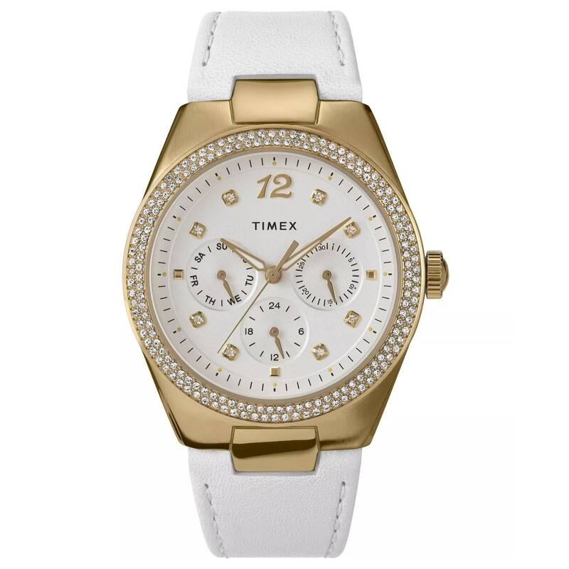 Timex Women's Simone Multifunction White Dial Watch - TW2V80500 - One Size