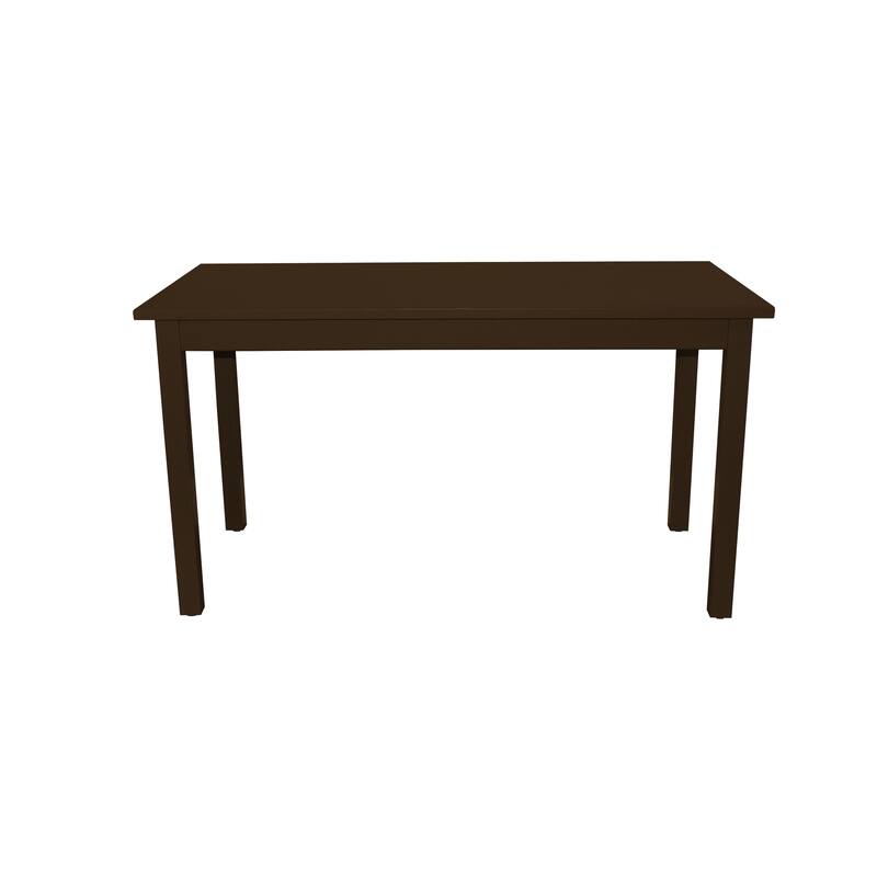 HomeRoots 48" Coffee Solid Wood Dining Table - 48.00 in. x 30.00 in. x 27.00 in.