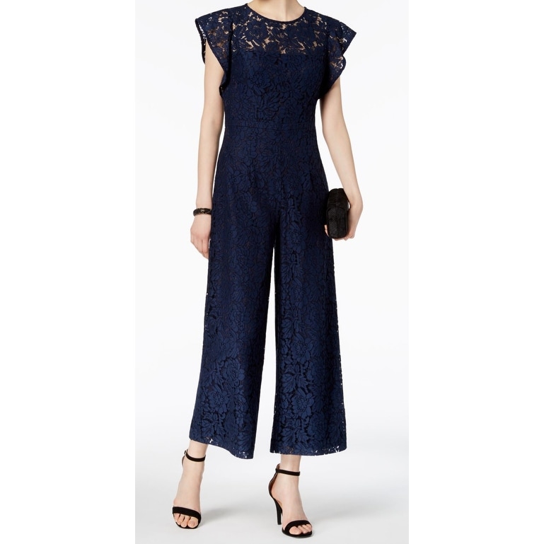 donna ricco lace jumpsuit
