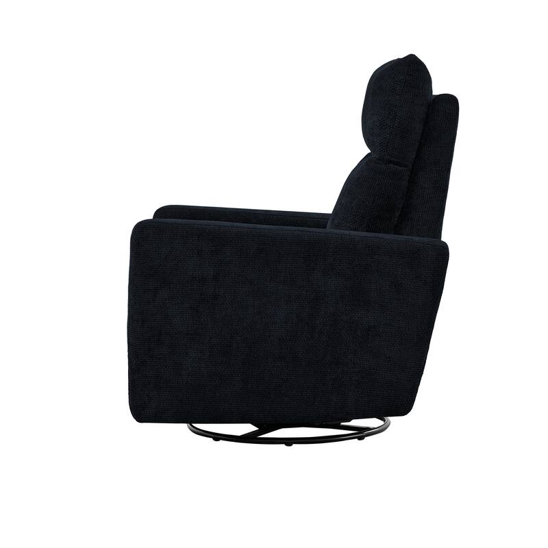 Olmas 33.5"W Power Swivel Glider Recliner with USB Charger