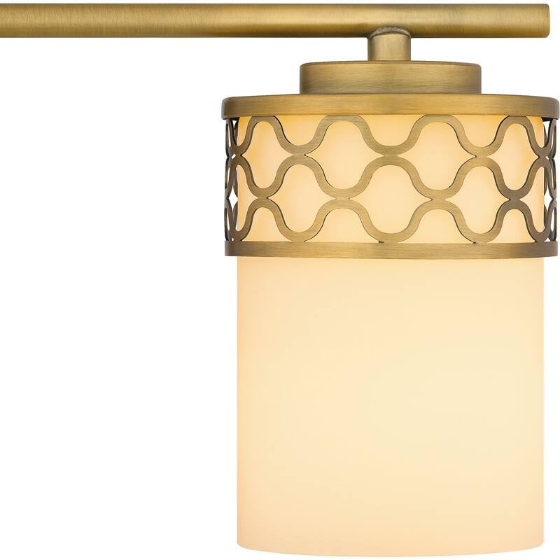 Tenley 3-Light Aged Brass Bath Light