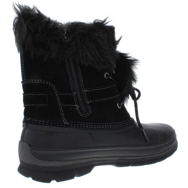 Shop Khombu Womens Brooke Winter Boots Suede Faux Fur Lined