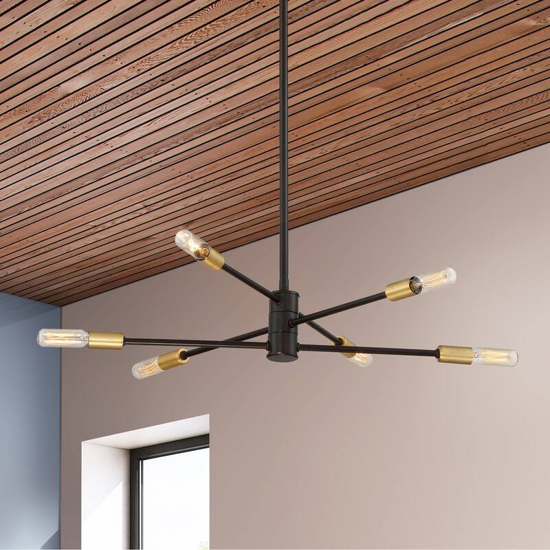 Savoy House Lyrique 6 Light 21.75" Wide 3 Tier Abstract Chandelier