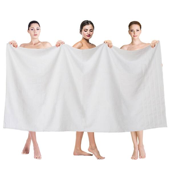 Large Jumbo Bath Towel 35x70 Premium & Luxury Towels for Bathroom Worth $34.95 - Black American Soft Linen Turkish Cotton Maximum Softness & Absorbent Bath Sheet