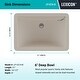 preview thumbnail 3 of 4, Lexicon Platinum V214 Quartz Composite Rectangle Vanity Sink - Galaxy Beige