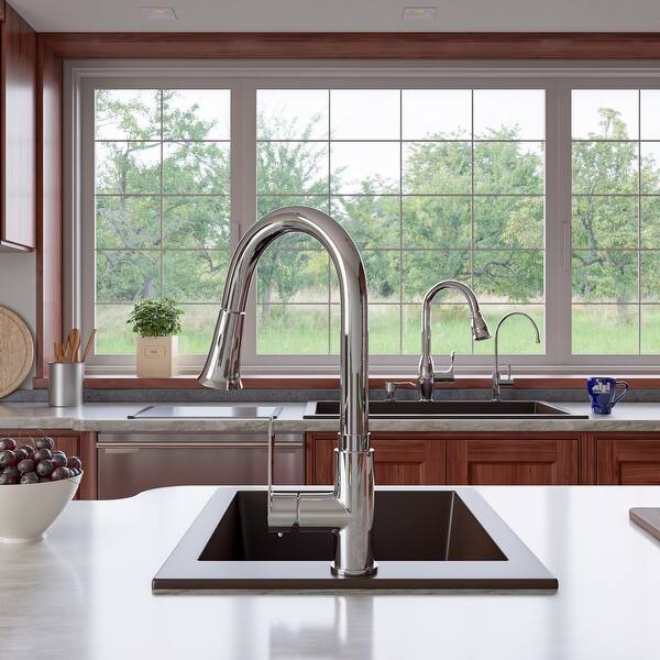 ALFI 46 Double Bowl Granite Composite Kitchen Sink with