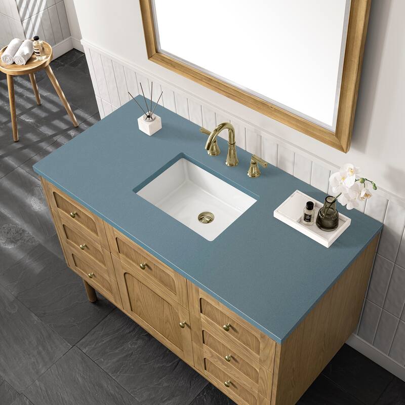 James Martin Vanities Laurent 48" Single Vanity, Light Natural Oak