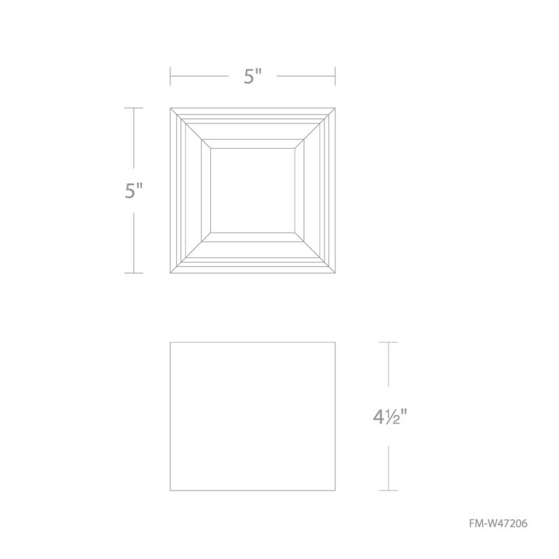 Downtown 5in LED Square Flush Mount 3-CCT