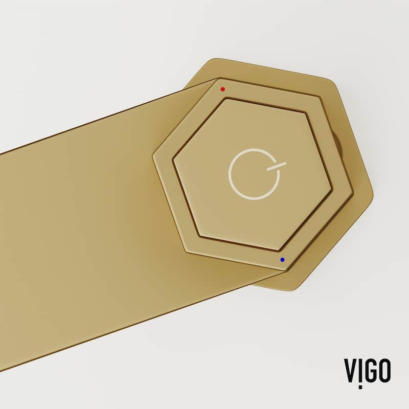 VIGO Nova 8" H Button Operated Single Hole Bathroom Faucet