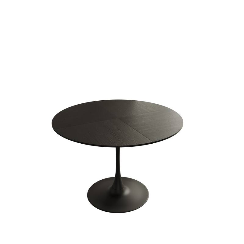 47.24"Modern Round Dining Table with Metal Base