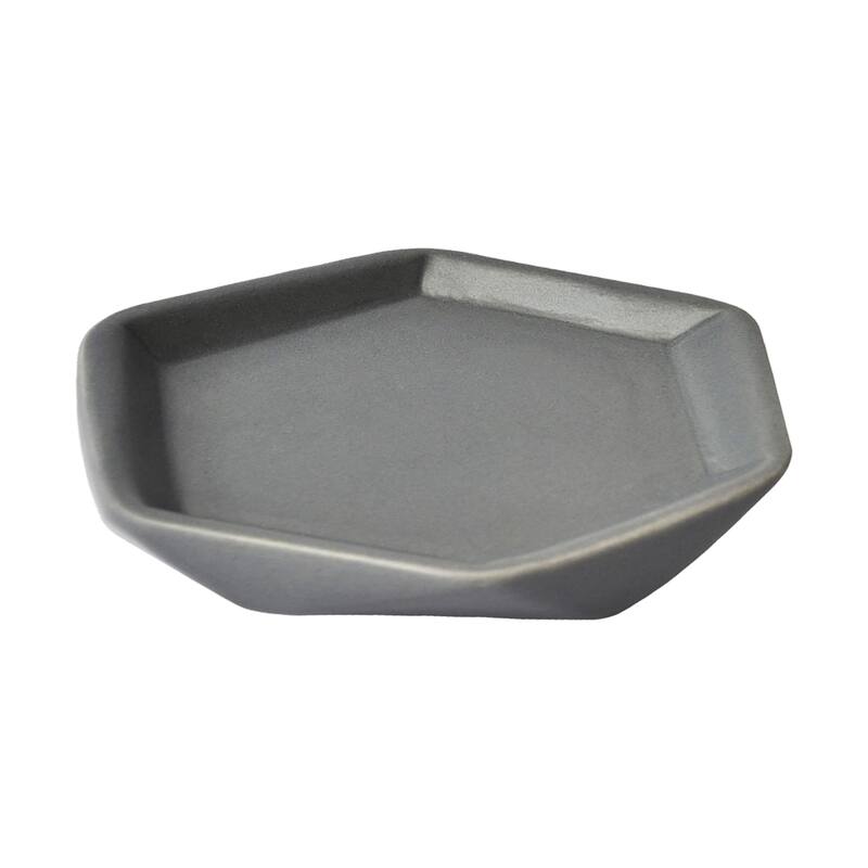 Diamond Bathroom Accessory Set 4-Pieces Gray - Soap Dish Only