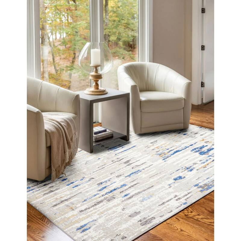 ECARPETGALLERY Machine Made Juniper Grey Area Rug