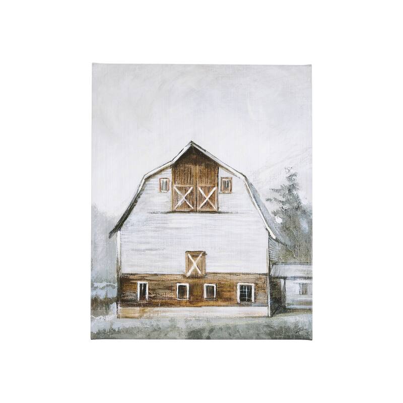 Old Barn II (28 x 35) Canvas Art Print - Small