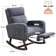 preview thumbnail 20 of 105, HOMYKA Rocking Chair for Nursery with Footrest