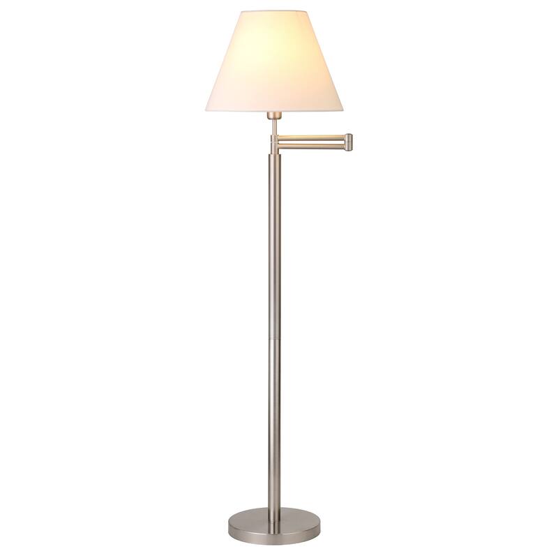 Moby Swing Arm Floor Lamp with Empire Shade