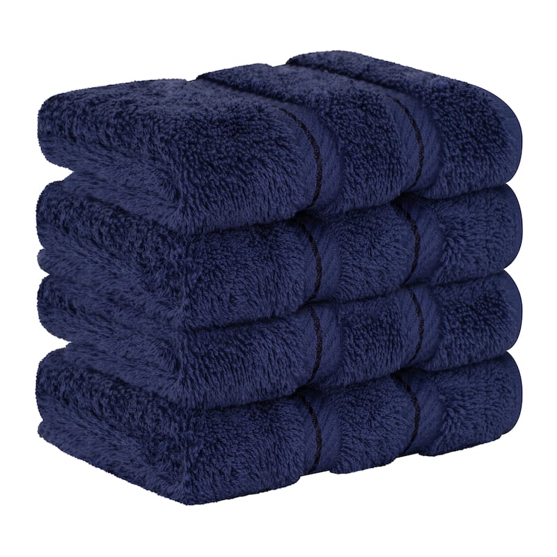 American Soft Linen Premium 100% Cotton 4-Piece Washcloth Set