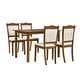 preview thumbnail 16 of 38, Modern Style Kitchen Dining Set Rectangular Table with Upholstered Chairs