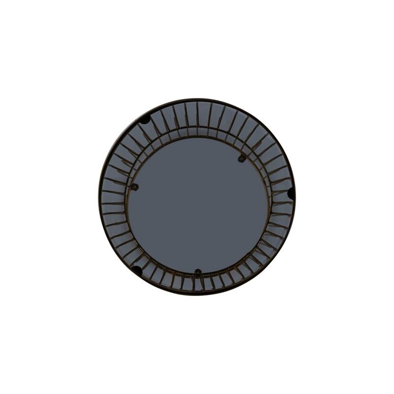 Modern Contemporary Metal Nested Base And Tinted Tempered Glass Top Material Round Coffee Table