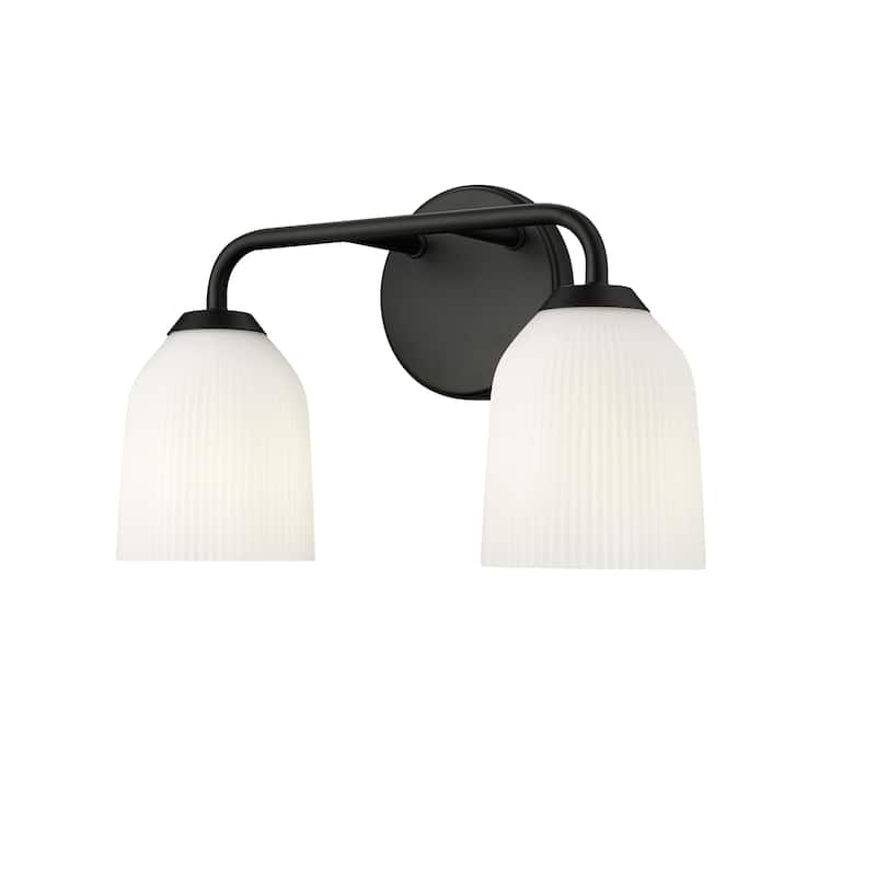 Norah Vanity Light - Matte Black - 2 Light