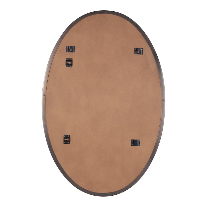 Kate and Laurel Rollo Oval Framed Wall Mirror