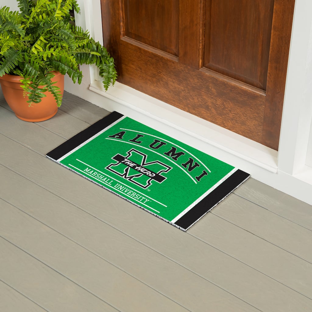 28 in. x 16 in. Marshall University Alumni Full Color PVC Door Mat