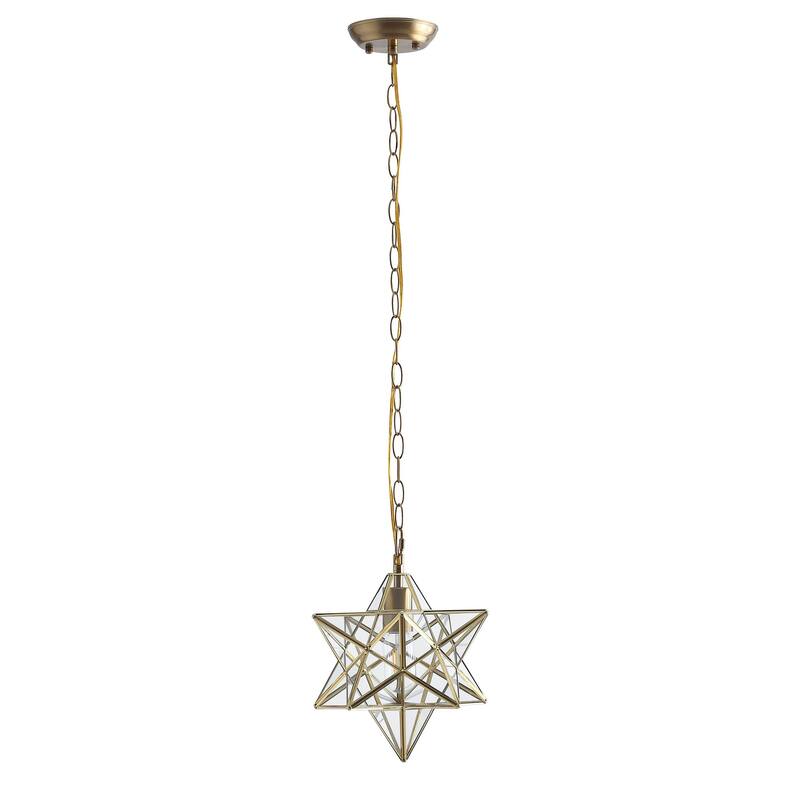 Modern 1-Light Moravian Star Design Pendant Lamp Fixture